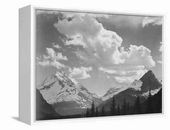 In Glacier National Park Montana 1933-1942-Ansel Adams-Framed Stretched Canvas