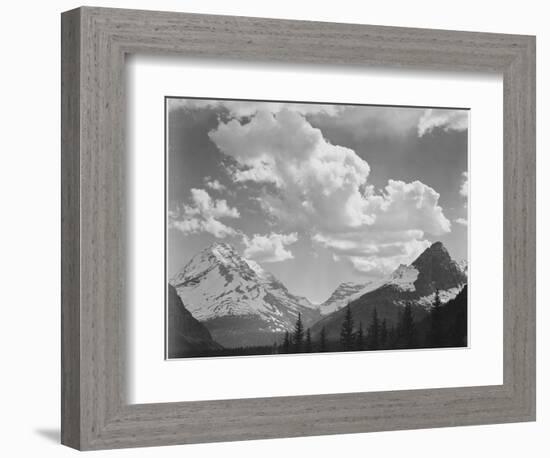 In Glacier National Park Montana 1933-1942-Ansel Adams-Framed Premium Giclee Print