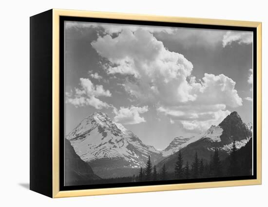 In Glacier National Park Montana 1933-1942-Ansel Adams-Framed Stretched Canvas