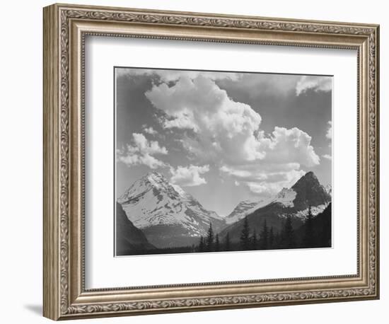 In Glacier National Park Montana 1933-1942-Ansel Adams-Framed Art Print