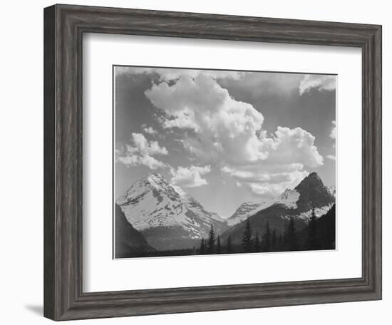 In Glacier National Park Montana 1933-1942-Ansel Adams-Framed Art Print