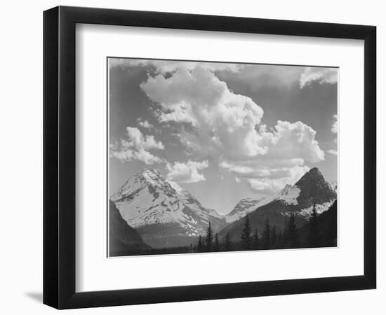 In Glacier National Park Montana 1933-1942-Ansel Adams-Framed Art Print