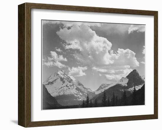 In Glacier National Park Montana 1933-1942-Ansel Adams-Framed Art Print