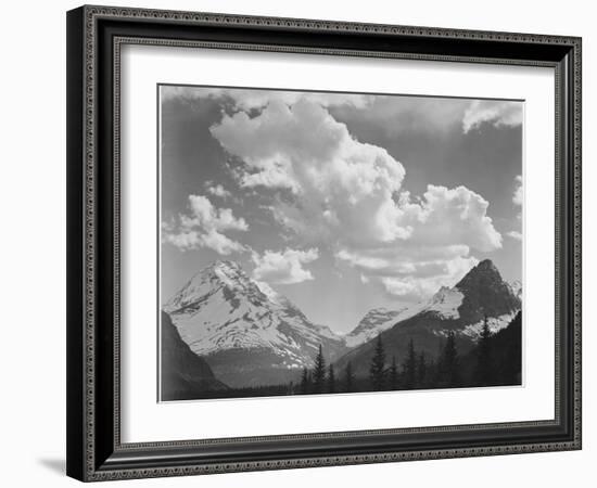 In Glacier National Park Montana 1933-1942-Ansel Adams-Framed Art Print