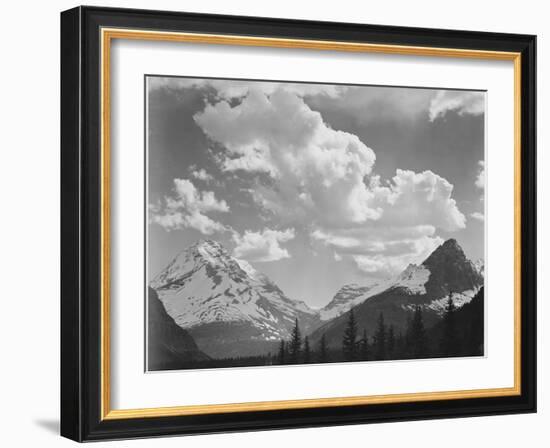 In Glacier National Park Montana 1933-1942-Ansel Adams-Framed Art Print