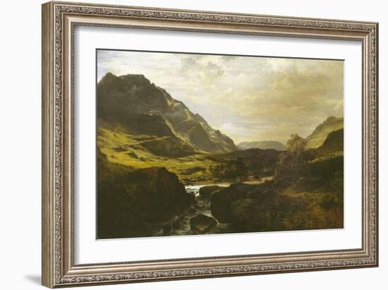 In Glen Massan, 1856 (Oil on Canvas)-Samuel Bough-Framed Giclee Print