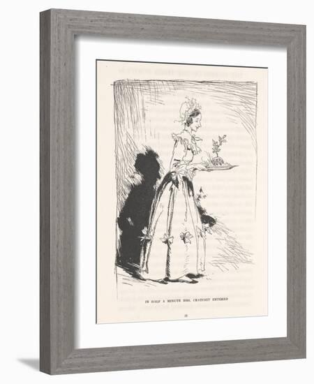 'In Half a Minute Mrs. Cratchit Entered', 1915-Arthur Rackham-Framed Giclee Print