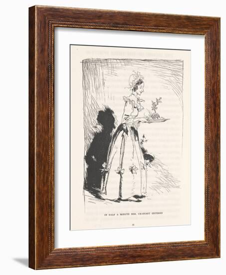 'In Half a Minute Mrs. Cratchit Entered', 1915-Arthur Rackham-Framed Giclee Print