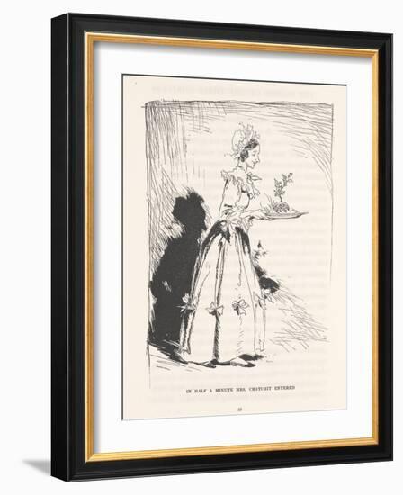 'In Half a Minute Mrs. Cratchit Entered', 1915-Arthur Rackham-Framed Giclee Print