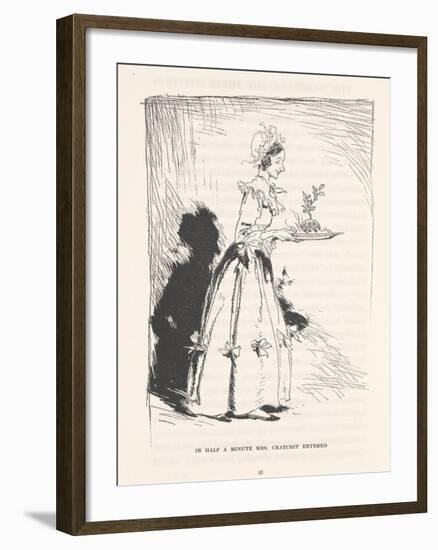 'In Half a Minute Mrs. Cratchit Entered', 1915-Arthur Rackham-Framed Giclee Print