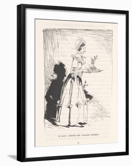 'In Half a Minute Mrs. Cratchit Entered', 1915-Arthur Rackham-Framed Giclee Print