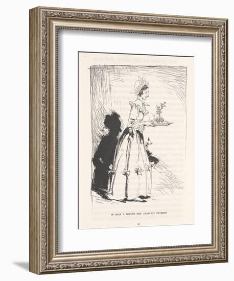 'In Half a Minute Mrs. Cratchit Entered', 1915-Arthur Rackham-Framed Giclee Print