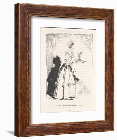 'In Half a Minute Mrs. Cratchit Entered', 1915-Arthur Rackham-Framed Giclee Print