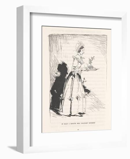 'In Half a Minute Mrs. Cratchit Entered', 1915-Arthur Rackham-Framed Giclee Print