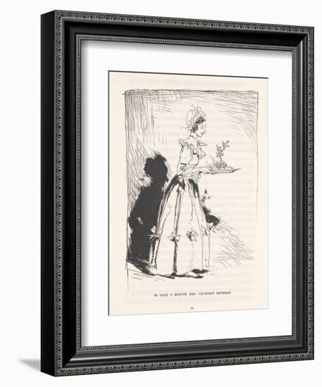 'In Half a Minute Mrs. Cratchit Entered', 1915-Arthur Rackham-Framed Giclee Print