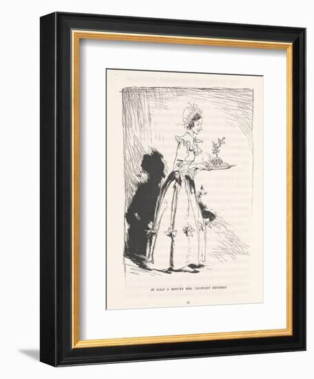 'In Half a Minute Mrs. Cratchit Entered', 1915-Arthur Rackham-Framed Giclee Print