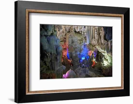 In Hang Dau Go Cave, Hang Dau Go Island in Ha Long Bay, North Vietnam, Quang Ninh, Vietnam-null-Framed Art Print