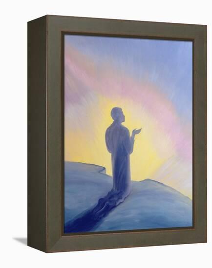 In His Life on Earth Jesus Prayed to His Father with Praise and Thanks, 1995-Elizabeth Wang-Framed Premier Image Canvas