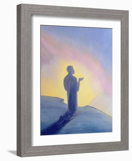 In His Life on Earth Jesus Prayed to His Father with Praise and Thanks, 1995-Elizabeth Wang-Framed Giclee Print