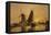 In Holland, Boats Near a Windmill, 1868-Johan-Barthold Jongkind-Framed Premier Image Canvas