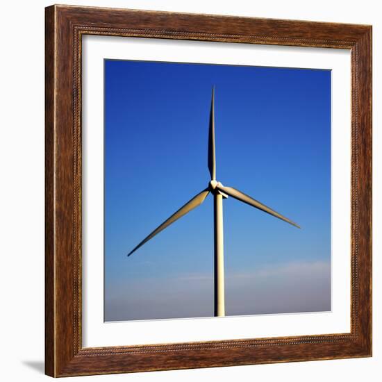 In Isle of Lanzarote  Spain Africa Wind Turbines Sky-lkpro-Framed Photographic Print