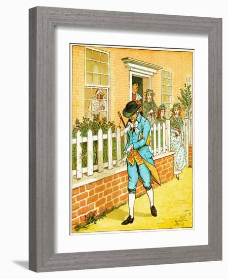 in Islington There Lived a Man/Of Whom the World Might Say/That Still a Godly Race He Ran Illustra-Randolph Caldecott-Framed Giclee Print