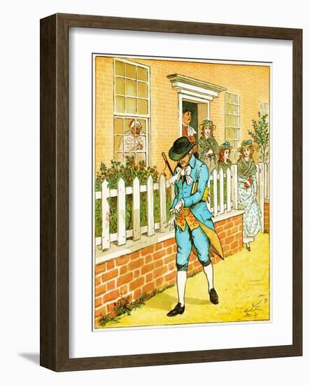 in Islington There Lived a Man/Of Whom the World Might Say/That Still a Godly Race He Ran Illustra-Randolph Caldecott-Framed Giclee Print