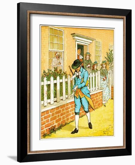 in Islington There Lived a Man/Of Whom the World Might Say/That Still a Godly Race He Ran Illustra-Randolph Caldecott-Framed Giclee Print