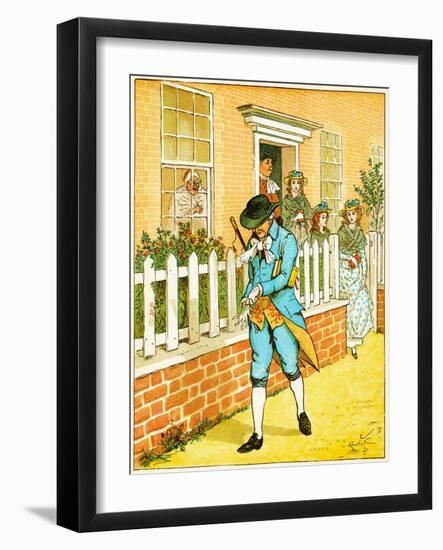 in Islington There Lived a Man/Of Whom the World Might Say/That Still a Godly Race He Ran Illustra-Randolph Caldecott-Framed Giclee Print