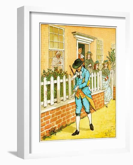 in Islington There Lived a Man/Of Whom the World Might Say/That Still a Godly Race He Ran Illustra-Randolph Caldecott-Framed Giclee Print