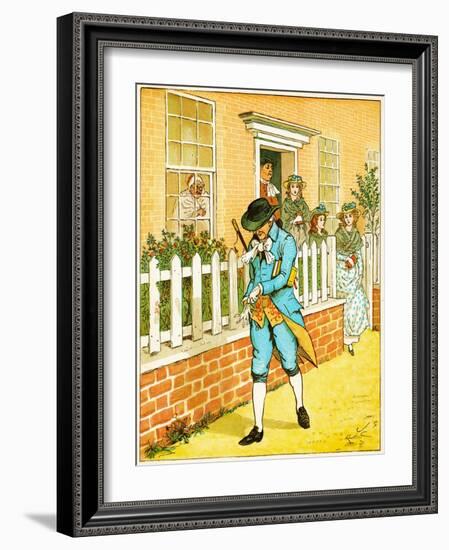 in Islington There Lived a Man/Of Whom the World Might Say/That Still a Godly Race He Ran Illustra-Randolph Caldecott-Framed Giclee Print