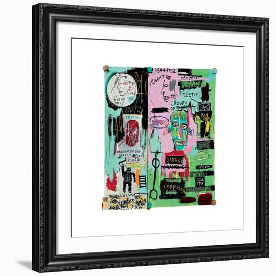 In Italian, 1983-Jean-Michel Basquiat-Framed Giclee Print