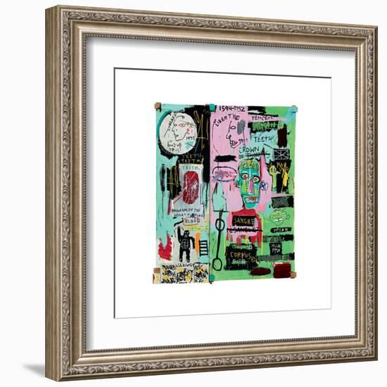 In Italian, 1983-Jean-Michel Basquiat-Framed Giclee Print