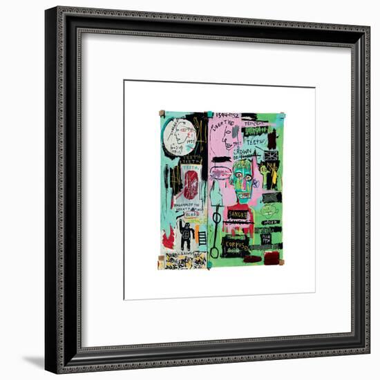 In Italian, 1983-Jean-Michel Basquiat-Framed Giclee Print