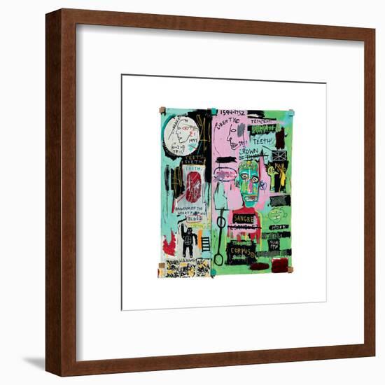 In Italian, 1983-Jean-Michel Basquiat-Framed Giclee Print