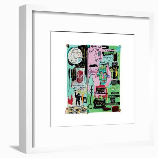 In Italian, 1983-Jean-Michel Basquiat-Framed Giclee Print