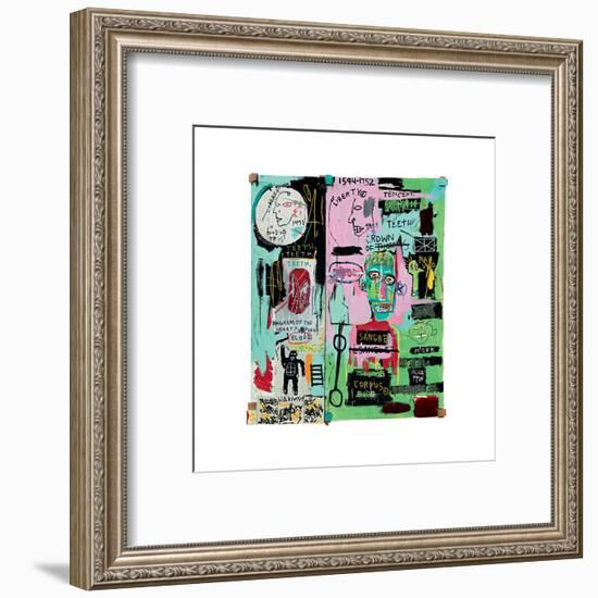 In Italian, 1983-Jean-Michel Basquiat-Framed Giclee Print