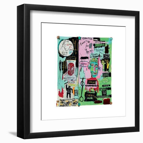 In Italian, 1983-Jean-Michel Basquiat-Framed Giclee Print