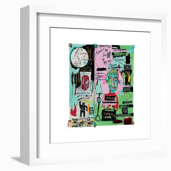 In Italian, 1983-Jean-Michel Basquiat-Framed Giclee Print