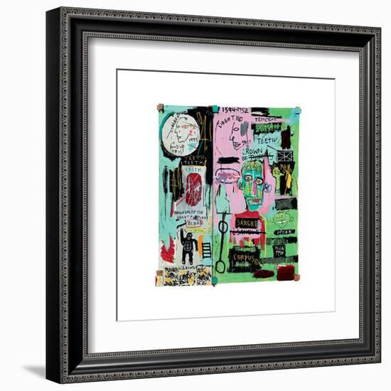 In Italian, 1983-Jean-Michel Basquiat-Framed Giclee Print