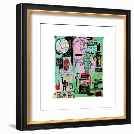 In Italian, 1983-Jean-Michel Basquiat-Framed Giclee Print