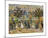 In Luxembourg Gardens-Maurice Prendergast-Mounted Premium Giclee Print