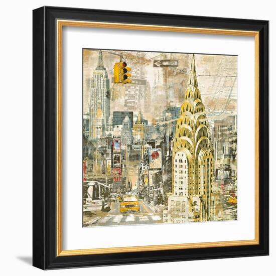 In Manhattan-Tyler Burke-Framed Art Print