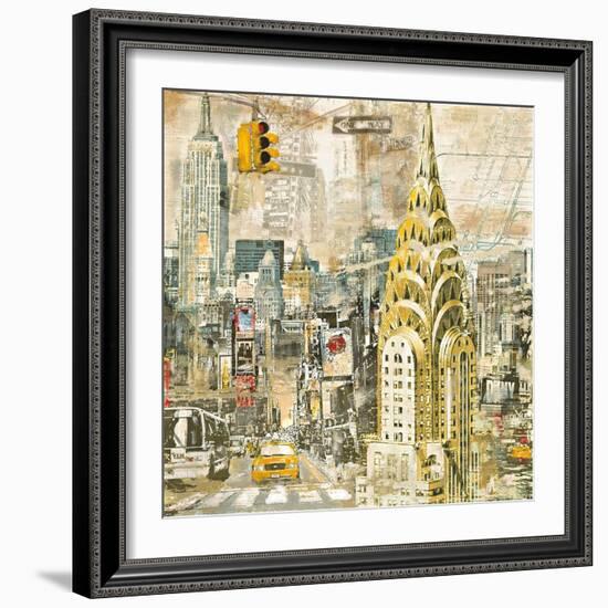 In Manhattan-Tyler Burke-Framed Art Print