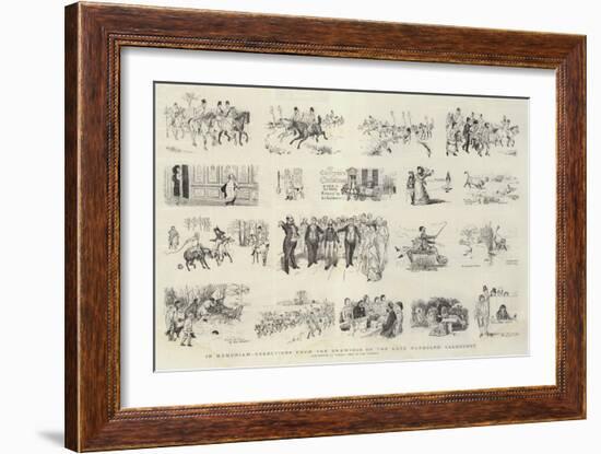 In Memoriam, Selections from the Drawings of the Late Randolph Caldecott-Randolph Caldecott-Framed Giclee Print