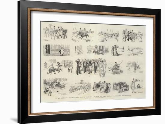 In Memoriam, Selections from the Drawings of the Late Randolph Caldecott-Randolph Caldecott-Framed Giclee Print