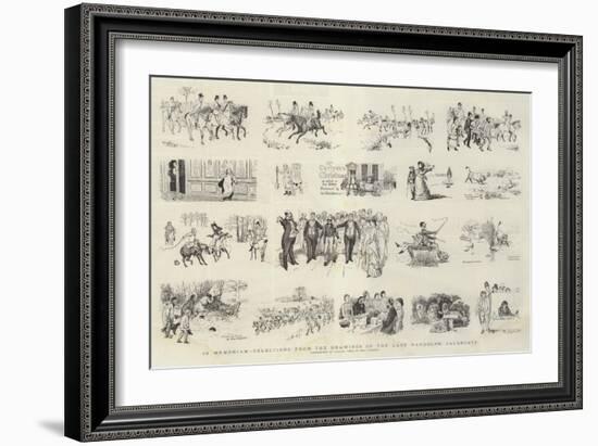 In Memoriam, Selections from the Drawings of the Late Randolph Caldecott-Randolph Caldecott-Framed Giclee Print