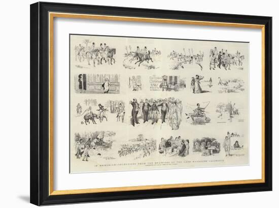In Memoriam, Selections from the Drawings of the Late Randolph Caldecott-Randolph Caldecott-Framed Giclee Print