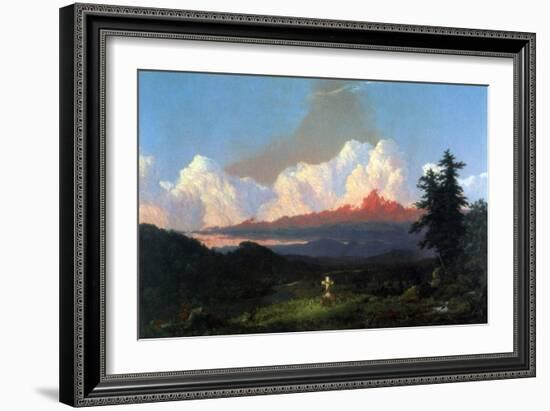 In Memory of Cole-Frederic Edwin Church-Framed Art Print