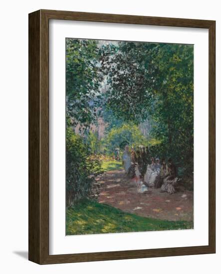 In Monceau Park, 1878-Claude Monet-Framed Giclee Print